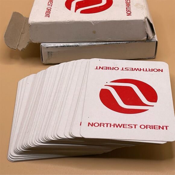Vintage Northwest Orient Airlines Collectible Playing Cards Deck - Picture 4 of 10